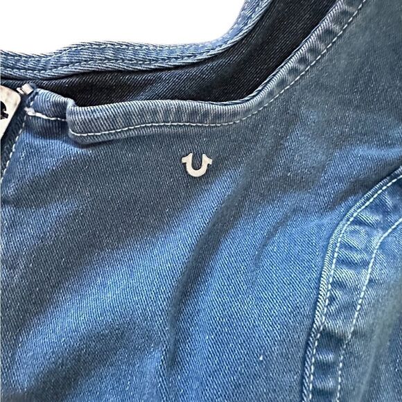 TRUE RELIGION  DENIM JUMPSUIT WOMEN'S SIZE XL New - Picture 4 of 7